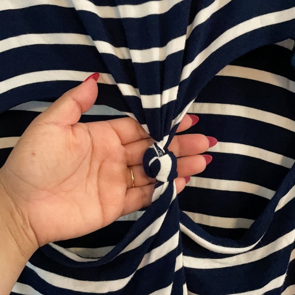 Lovers + Friends Striped Knot Yours t-Shirt Dress - Picture 8 of 10